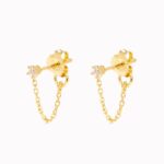 ella-chain-earring-gold-vermeil-model-3